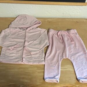 Old Navy Pink Striped Baby Outfit